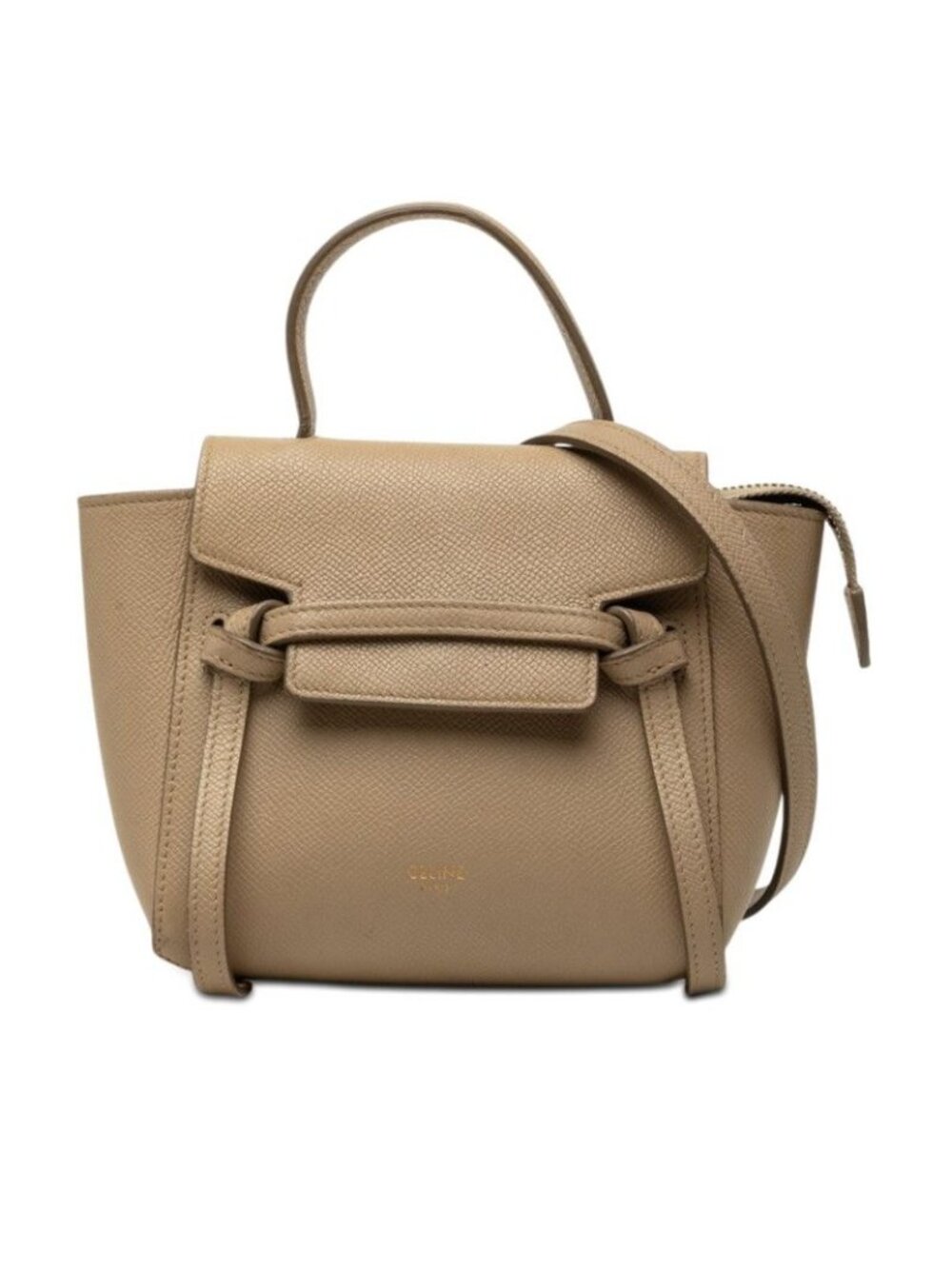 Celine Belt Bag Pico 2-Way Beige Leather